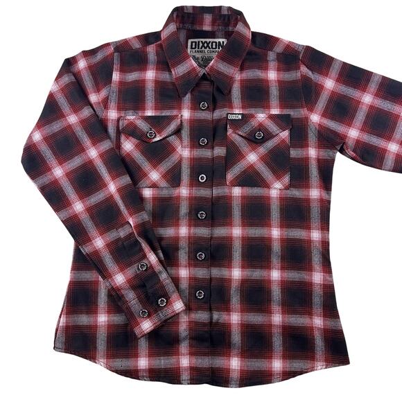 DIXXON Tops - Dixxon Women’s Small ‘The Dillinger’ Red And Black Flannel Rare Sold Out Limited